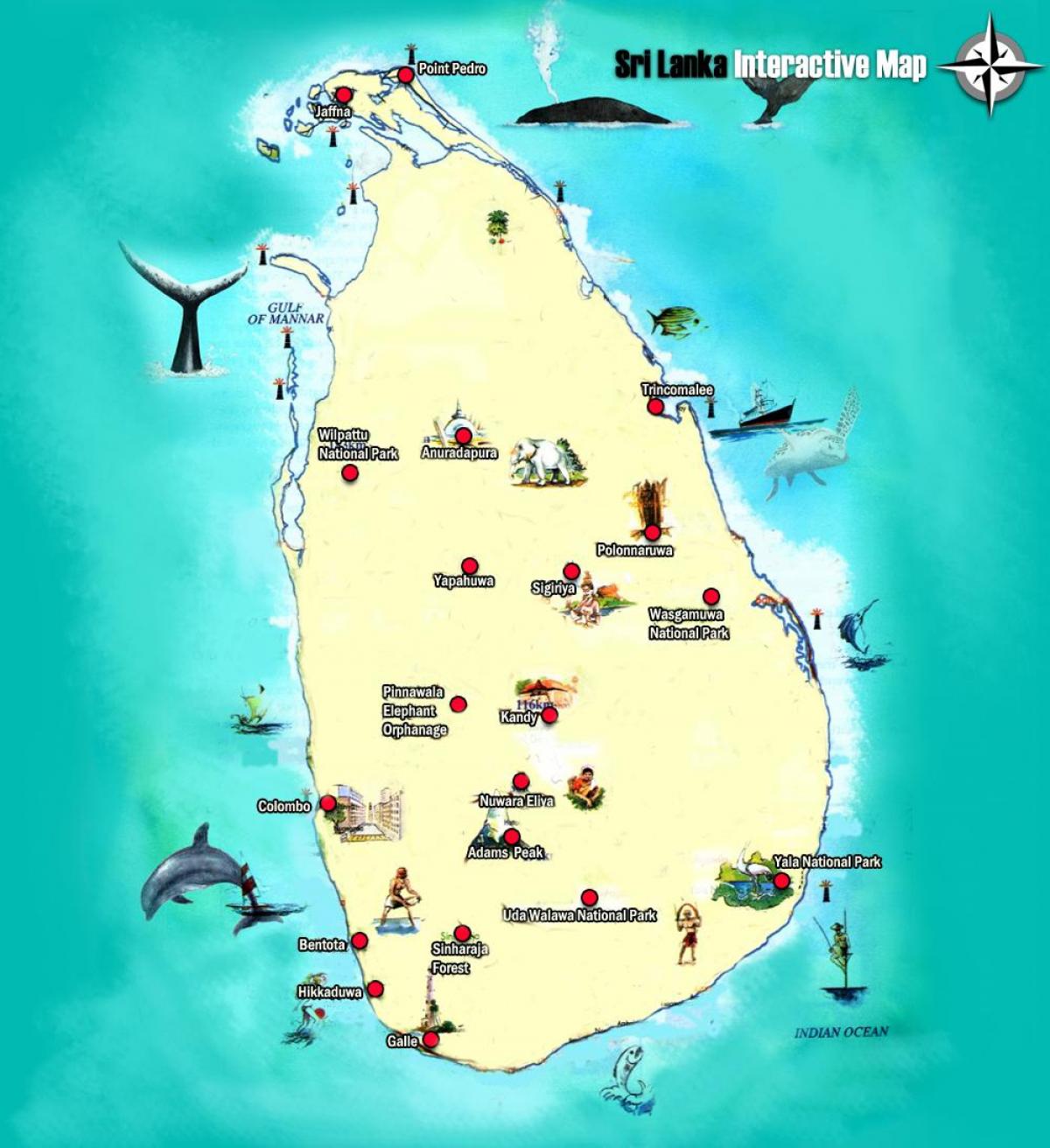 adam picco mappa Sri Lanka