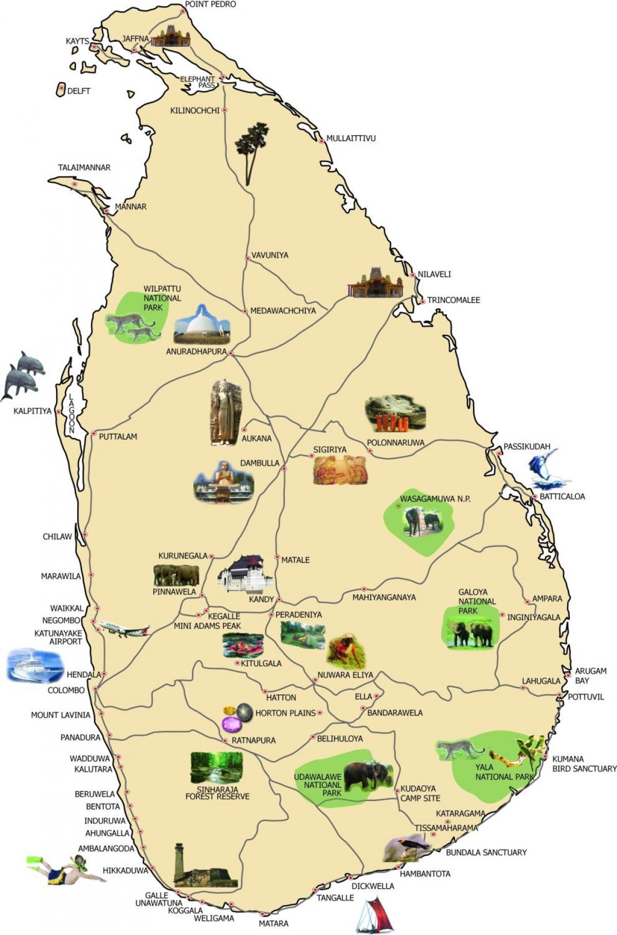 mappa di bentota, Sri Lanka