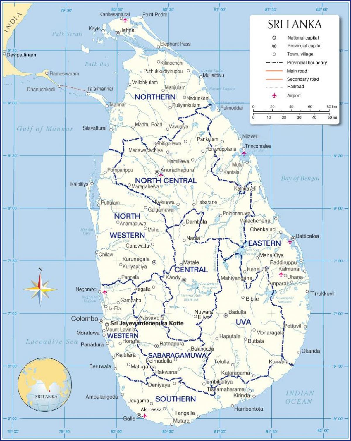 mappa di grahalokagaraya Sri Lanka