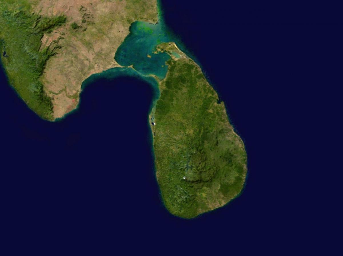 online mappa satellitare di Sri Lanka