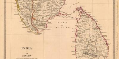 Antica Ceylon mappa