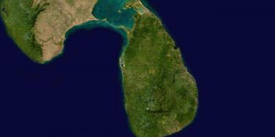 Online mappa satellitare di Sri Lanka