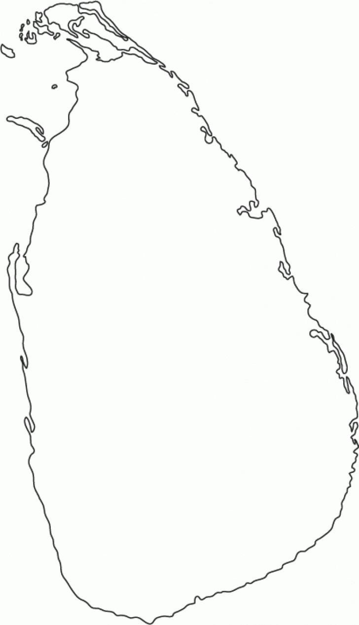 mappa di Sri Lanka offline