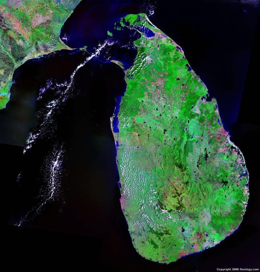 mappa di Sri Lanka mappa online