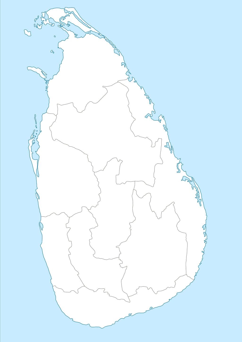 mappa di Sri Lanka nidan