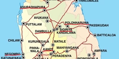 Ella mappa Sri Lanka