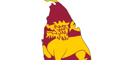Mappa di bandiera dello Sri Lanka