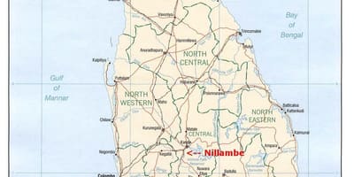 Mappa di Sri Lanka casa