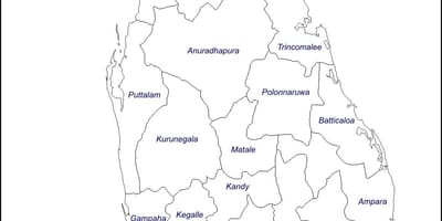 Sri Lanka disegnare la mappa