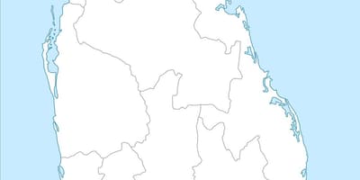 Mappa di Sri Lanka nidan