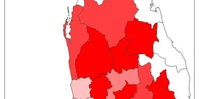 Sri Lanka popolazione mappa