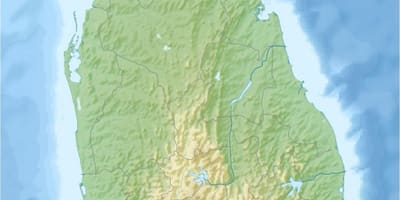 La mappa della terra mappa Sri Lanka